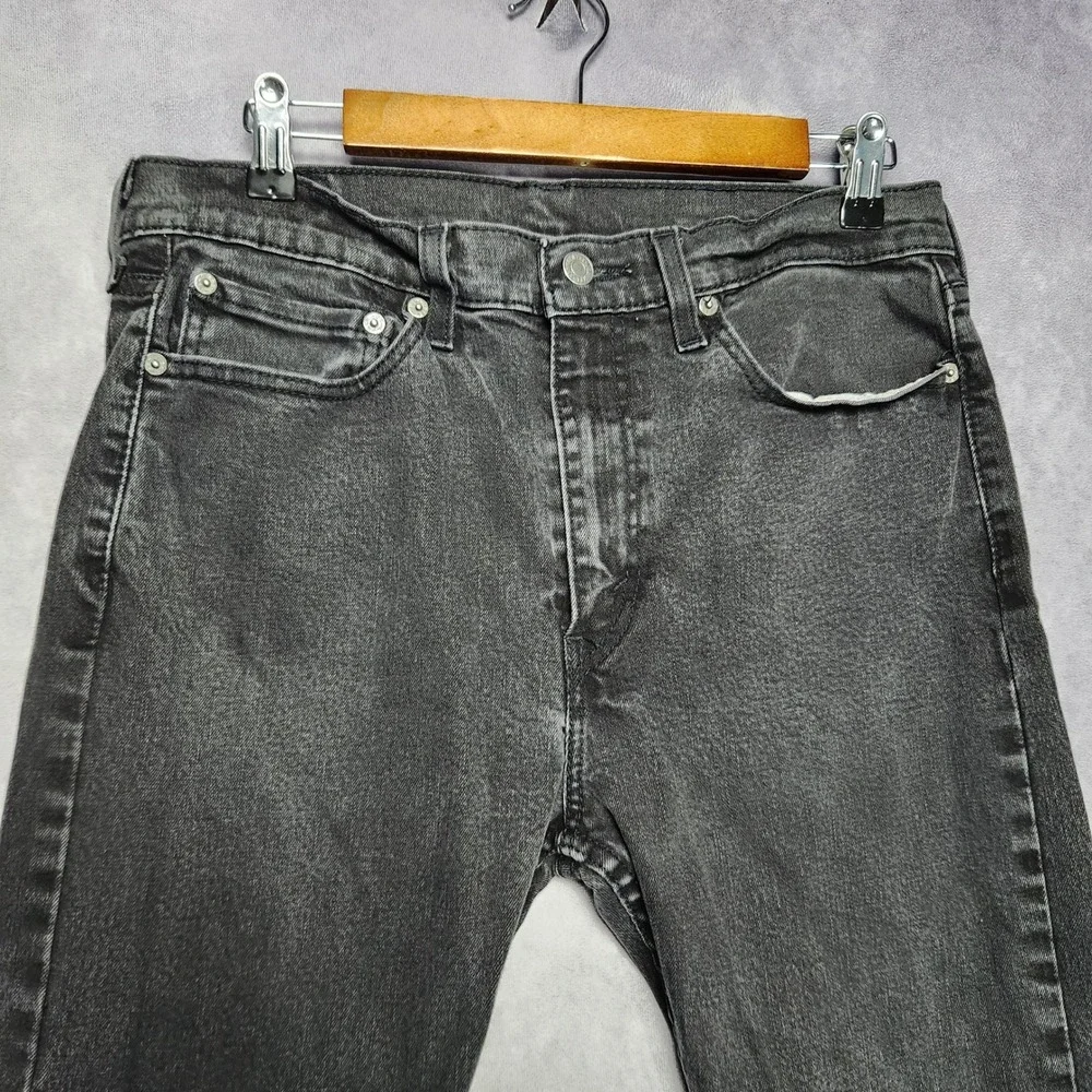 Levis 510 Skinny Fit Jeans Mens 32 to 34x30 Faded Black Denim‎ Pants